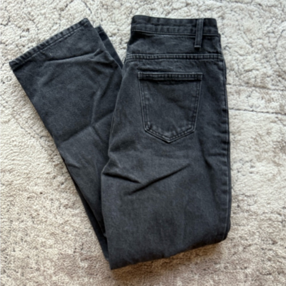 straight Leg Black Jeans